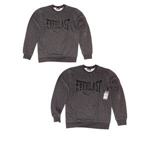 Everlast Sweatshirt Lot 2 Mens 2XL Gray Logo Pullover Crewneck Bundle NWT